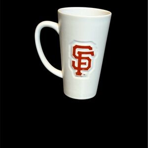White ceramic SF San Francisco Giants mug